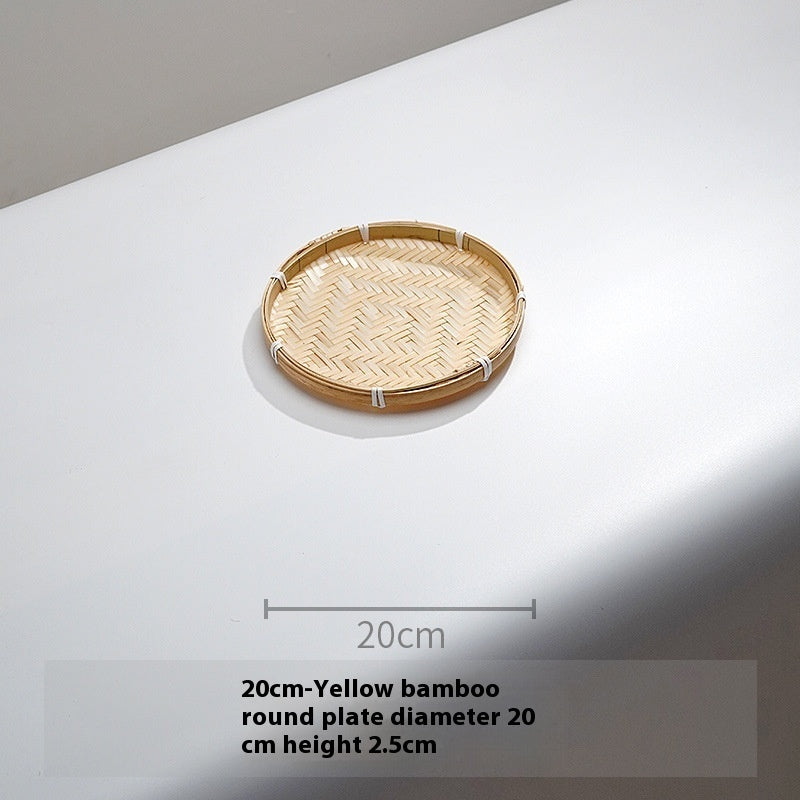 Handmade Bamboo Drying Tray Decorative Sieve