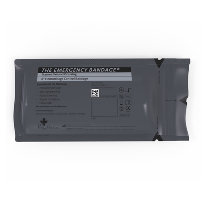 Persys Medical Emergency Bandage Next Gen, Black - Military (6")  (Case of 100)