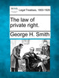 The Law of Private Right. - Paperback