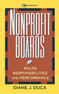 Nonprofit Boards: Roles, Responsibilities, and Performance - Hardcover