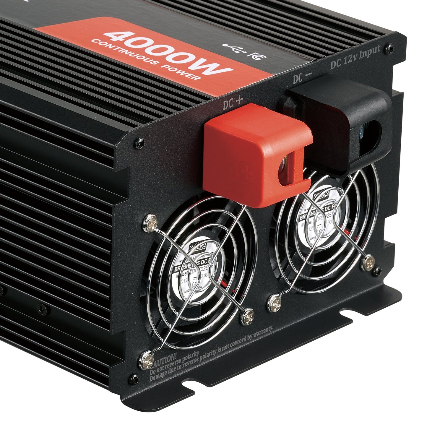 4000W Modified Sine Wave Power Inverter, 12V to 120V, LCD, USB, for RV Truck