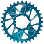Wheels Manufacturing Direct Mount Chainring - 32t SRAM 3-Bolt Direct Mount 3mm Offset T-Type Chain Compatible Teal