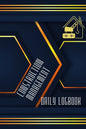 Construction Management Daily Log: Simple and Elegant Workout LogBook Construction Site Daily Log to Record Workforce, Tasks, Schedules, Construction - Paperback