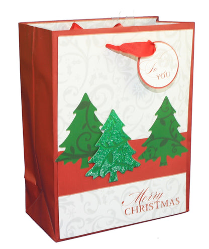 Paper Images Handmade Gift Bag - Pinecones Medium
