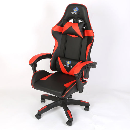Gaming Racing Chair Height Adjustable Ergonomic PC Computer Chair E-Sports Gamer Office Task Swivel Chair w/ Headrest Lumbar Support Pillow 441lbs Wei