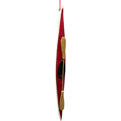 Kayak Ornament - Red