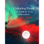 Coloring Book for Adult and Teen Relaxation: 14 Minimum Stress Relief Desings and Patterns - Paperback