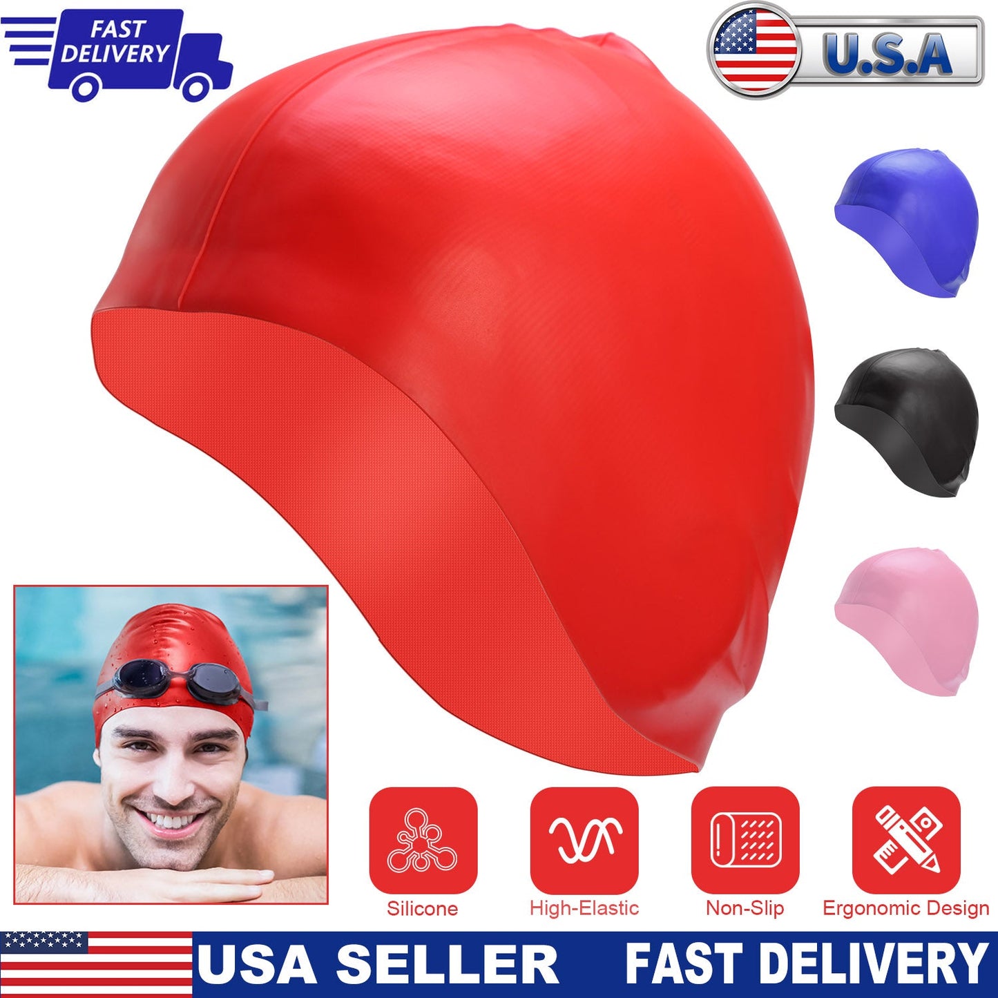 GBruno Swimming Cap