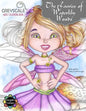 The Faeries of Waterlily Woods: Greyscale Adult Colouring Book - Paperback