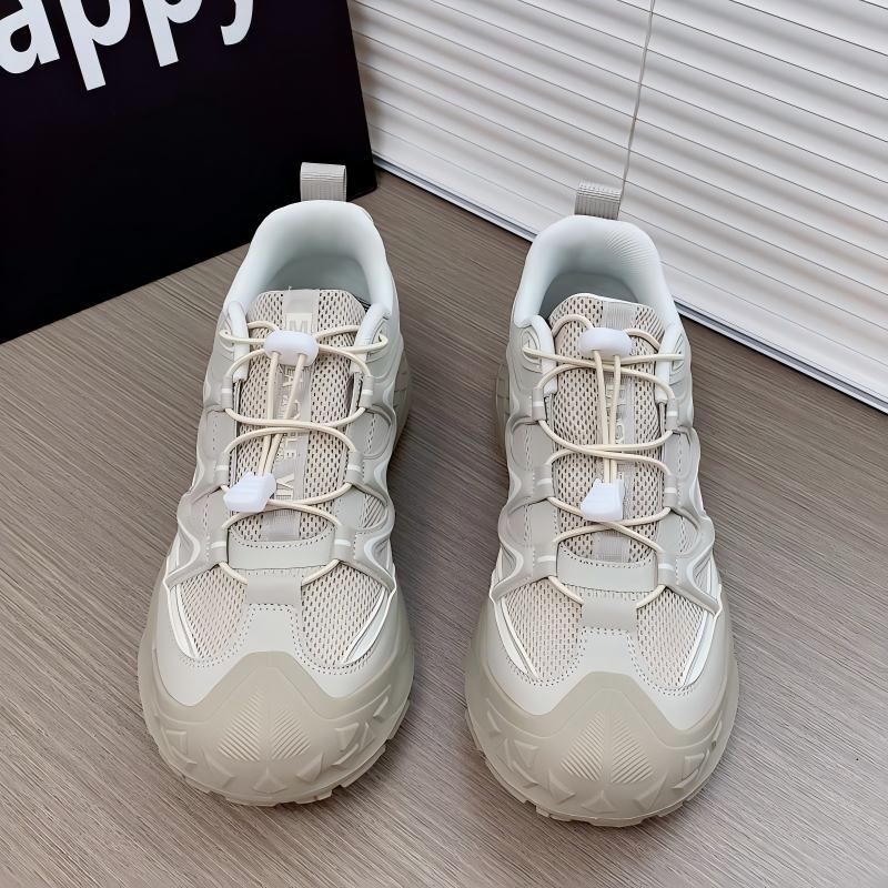 Men's Korean Style Chunky Sneakers, New Summer Trendy Versatile Platform Casual Sports Shoes, Comfort & Wear Resistance