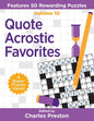 Quote Acrostic Favorites: Features 50 Rewarding Puzzles - Paperback