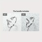 Popular Fashion Silvery AZ Letter Ring Initials Wedding Love Couple Rings Bridesmaid Gift