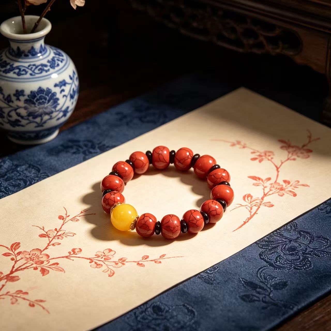 Ethnic Style Six Character Mantra Bracelet