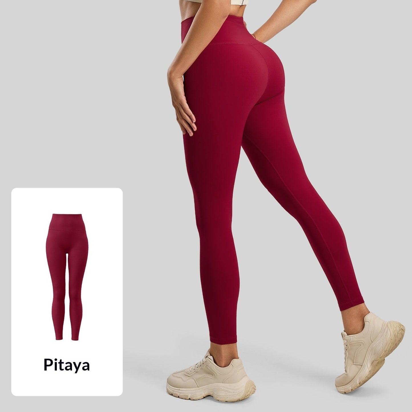 New Double-sided Bare-feel Yoga Pantsno Awkwardness