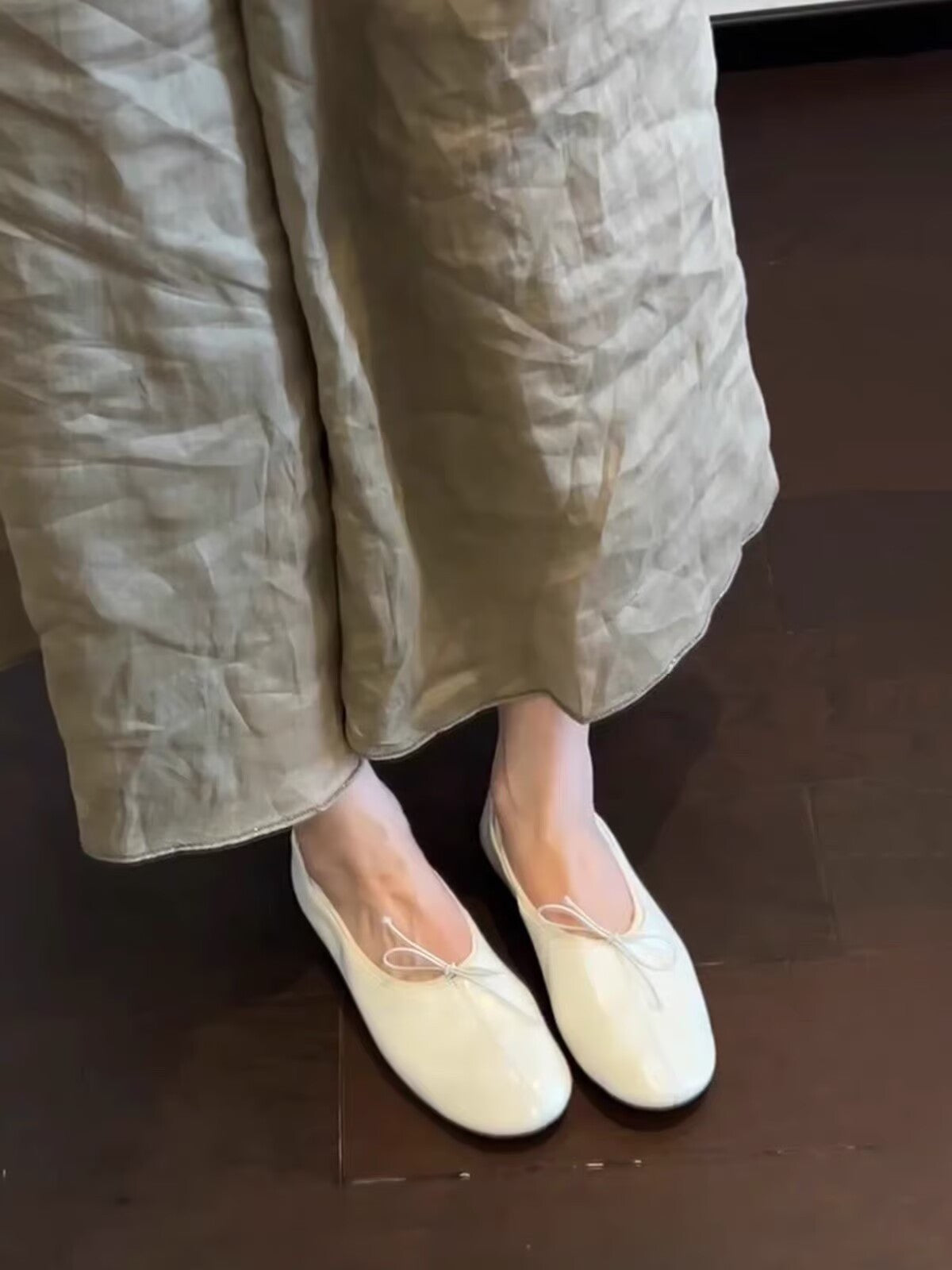 2026 Summer Women French Retro Super Soft Bow Foldable Flats, Egg Roll Ballet Shoes, Mary Jane Casual Shoes