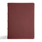 CSB Verse-By-Verse Reference Bible, Holman Handcrafted Collection, Marbled Burgundy Premium Calfskin - Leather