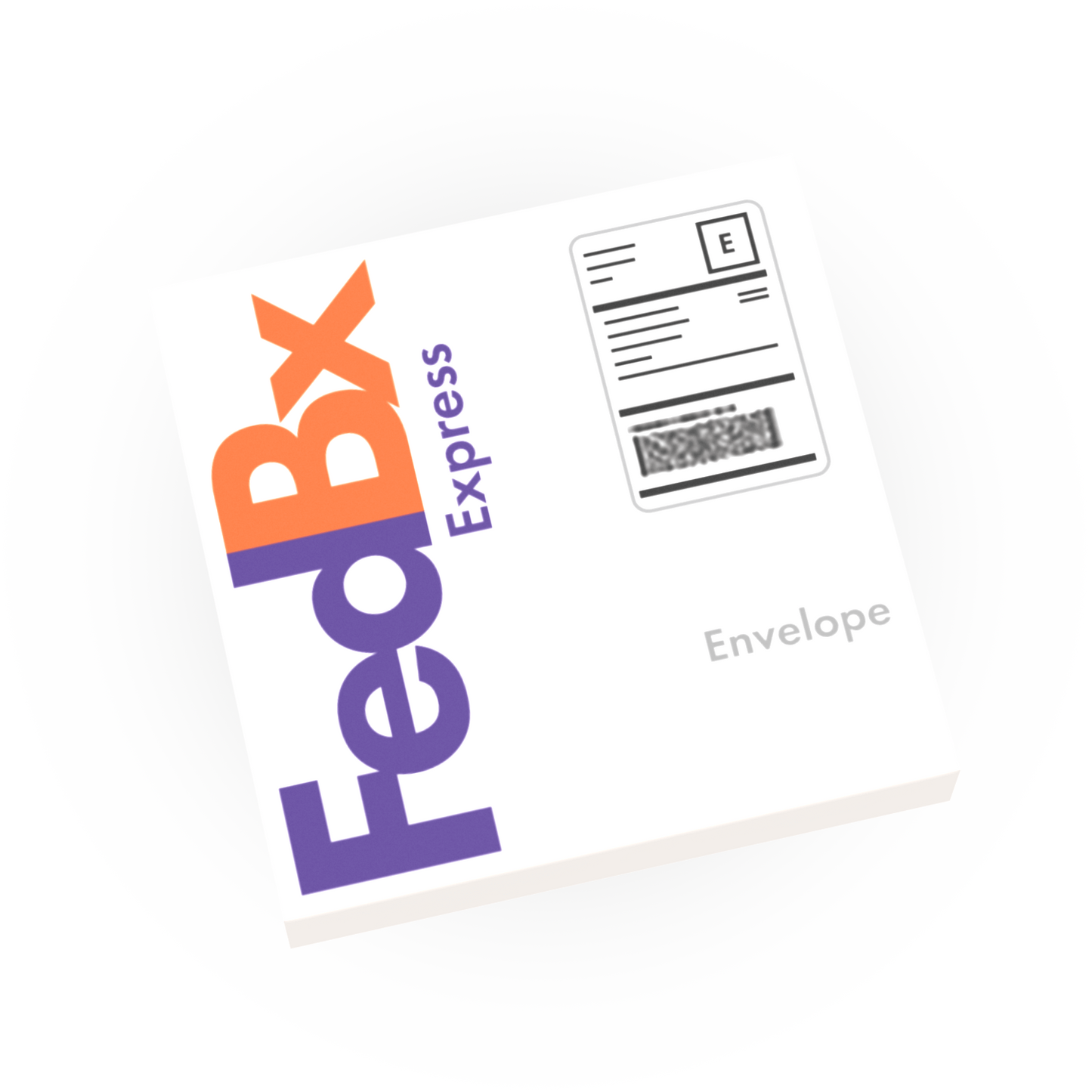 FedBx Express Envelope -  Custom Printed Using LEGO® Parts - (2 x 2 Tile)