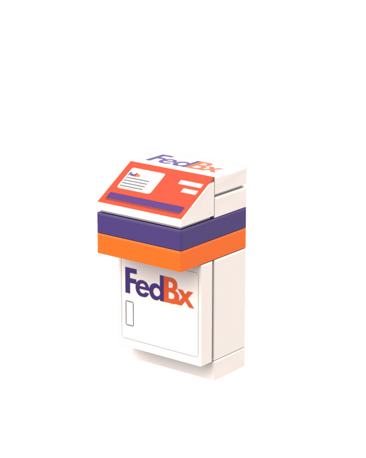 FedBx Drop Box - Custom Set - Made with LEGO® Parts