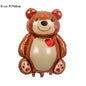 Big Bear Foil Balloon Large Size Love Heart Wedding