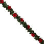 Poinsettia and Holly 20" Chain Garland -