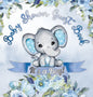 It's a Boy! Baby Shower Guest Book: A Joyful Event with Elephant & Blue Theme, Personalized Wishes, Parenting Advice, Sign-In, Gift Log, Keepsake Phot - Hardcover