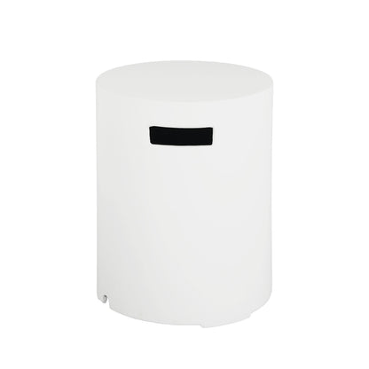 16x20 Inch MGO Propane Tank Holder Side Table, White