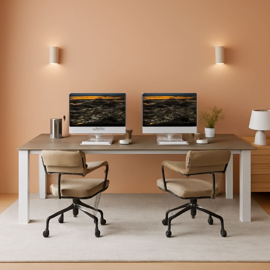 78.7 Inch Extra Long Computer Desk For Two People Office