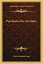 Psychometric Analysis - Paperback