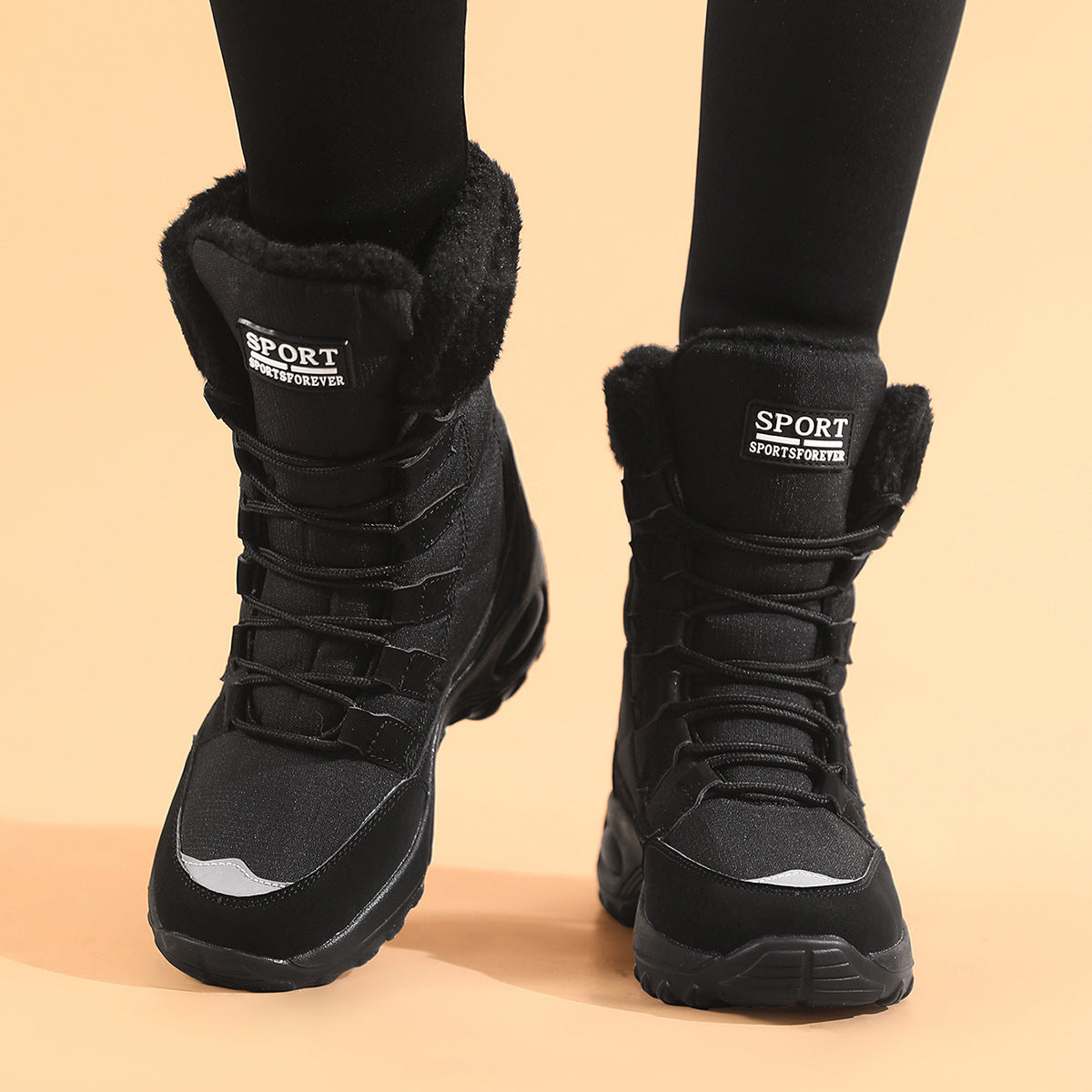 New Womens Winter Fleece-lined Warm Snow Boots