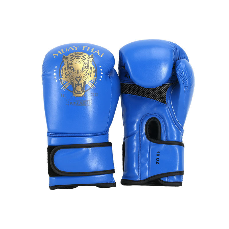 Boys Muay Thai Boxing Training With A Punching Bag And Gloves
