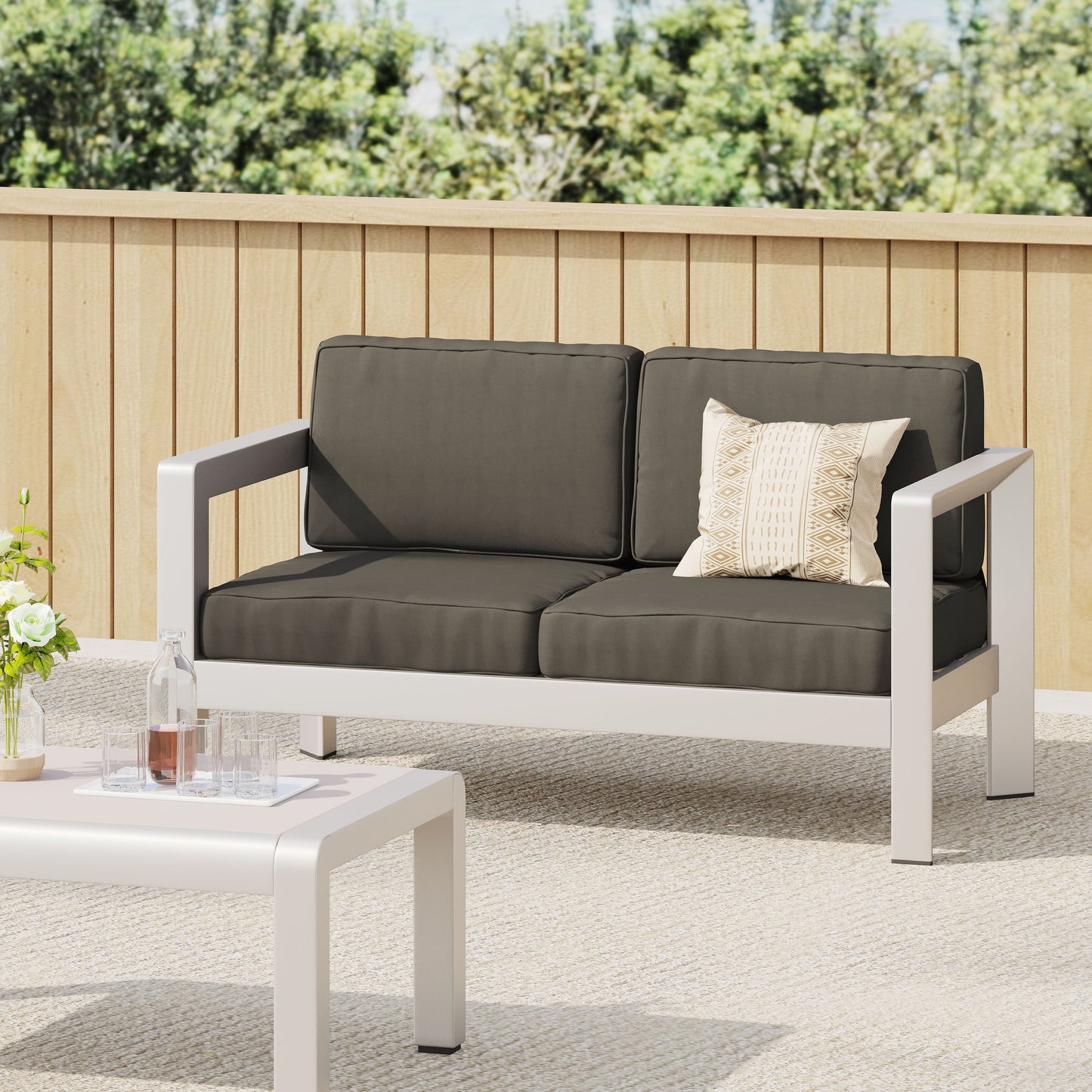 Low-profile Outdoor Loveseat
