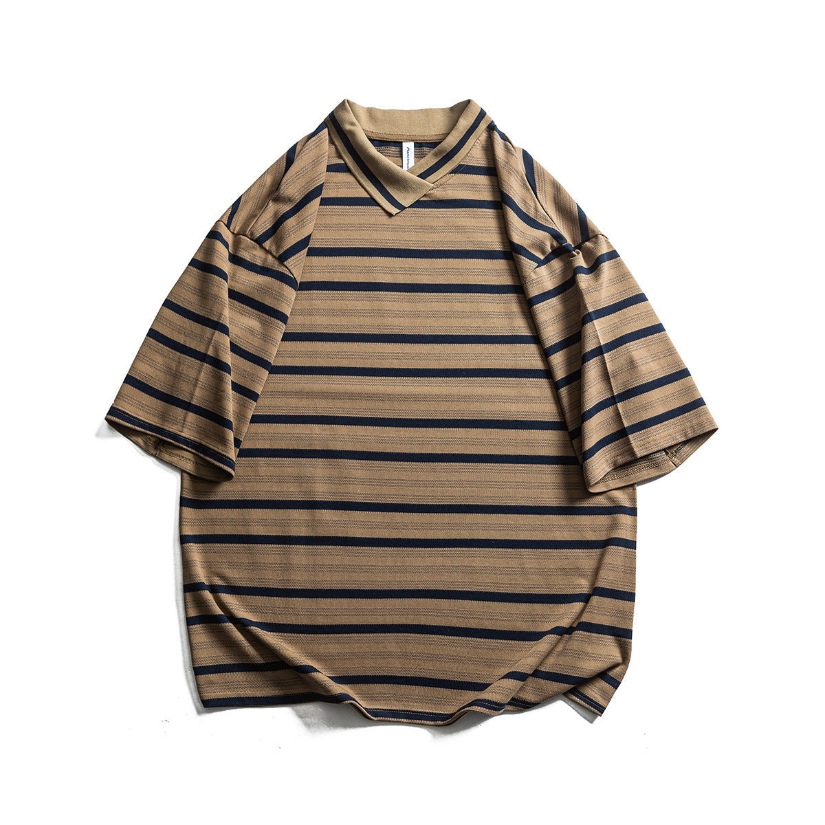 Men's Retro Striped Bottoming Pullover