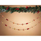 79" Lighted Twinkling w/ Green Glass Candy Garland