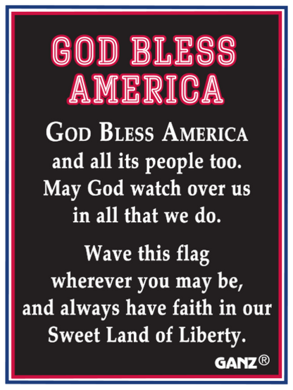 God Bless America - Swivel Flag Charm