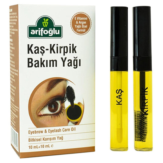 Arifoğlu Eyebrow and Eyelash Care Oil - Natural Vitamin E, Organic Argan Oil for Nourishment and Strengthening