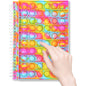 Fidget Spiral Notebook Push Pop Bubble Fidget Sensory Toy