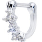 16G 5/16 Clear Gem Sparkle Hinged Cartilage Clicker