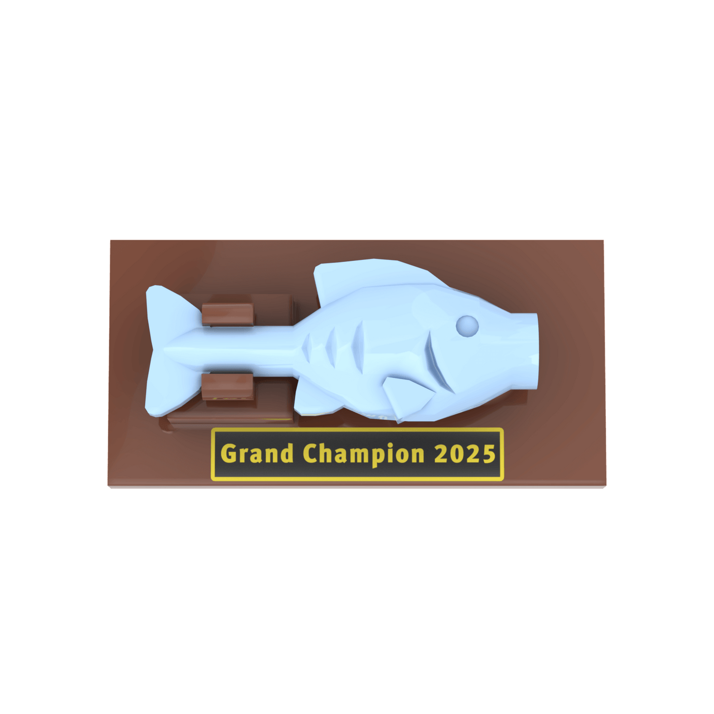 Fishing Wall Trophy - Custom Printed - Made Using LEGO® Parts