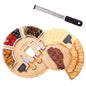 Fitnate Rotatable Round Cheese Cutting Board