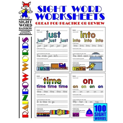 Sight Word Worksheets - Paperback