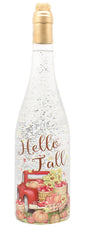 Lighted Spinning Water Globe Bottle -