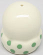 Bead It - Bead Body White With Green Dots