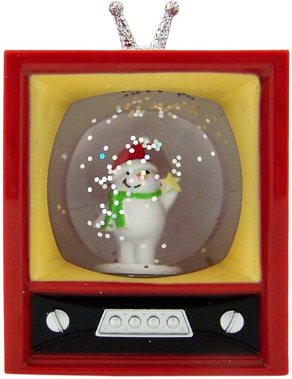 LED Mini TV Snowglobe - Snowman