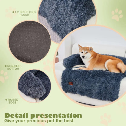 Fluffy Plush Dog Couch Bed Mat