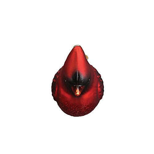 Northern Cardinal Glass Ornament