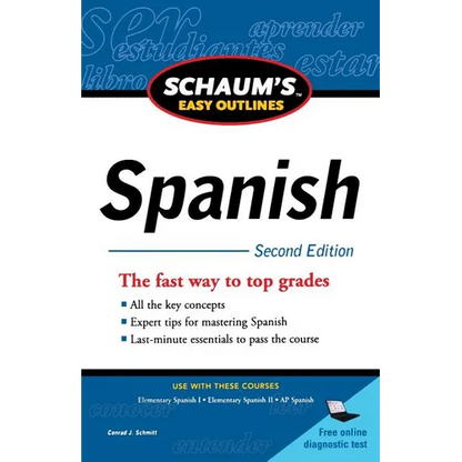 Schaum's Easy Outline of Spanish, Second Edition - Paperback