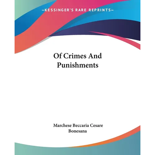 Of Crimes And Punishments - Paperback