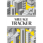 Mileage Tracker (Cityscape Grayscale and Yellow): 6"x9" 4 Car Mileage Tracker Over 100 pages and 30+ Entries Per Page! Auto Vehicle Mileage Journal, O - Paperback