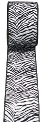 Zebra Stripe Wire Edge Ribbon