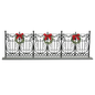 Byers' Choice Wrought Iron Fence